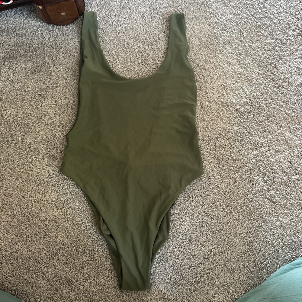 Aerie Deep Green One-Piece Swimsuit